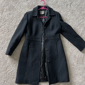 J. Crew Coat Size 8P Double Cloth Black Thinsulate
